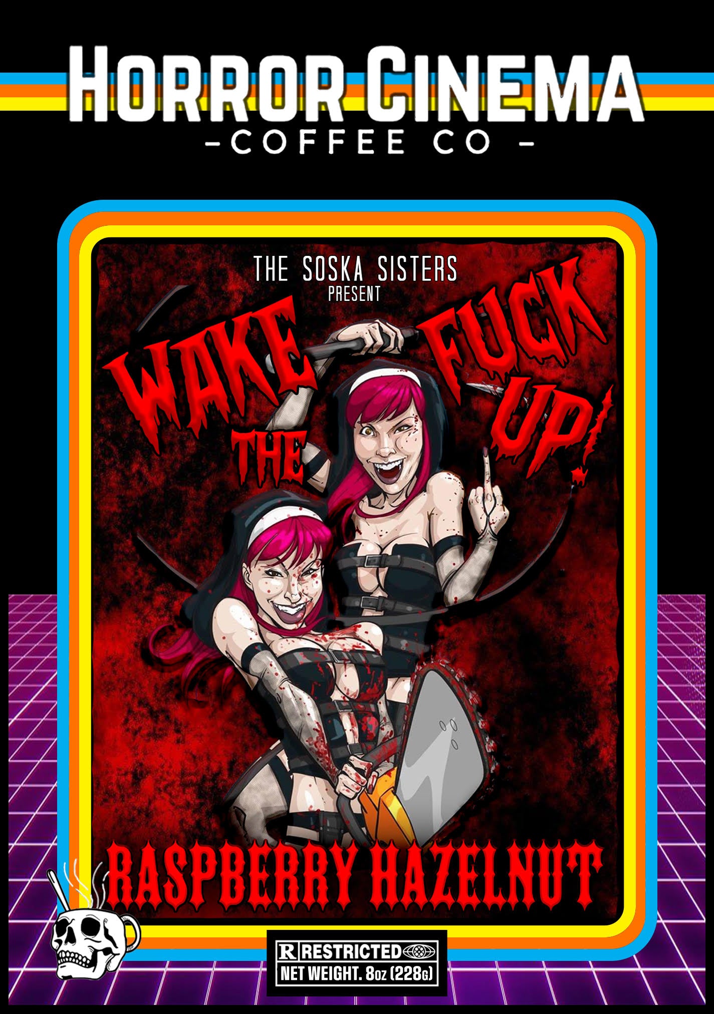 Horror Raspberry The Soska Sisters | Raspberry Hazelnut | Horror Cinema Coffee Co.